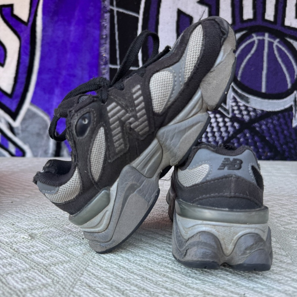 Size 1Y -‎ New Balance 9060 Black/Grey Toddler Sneakers PC9060BK - Picture 9 of 14